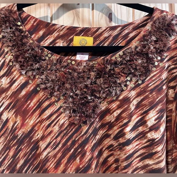 Ruby Rd. Multicolor Textured Blouse - Picture 2 of 5